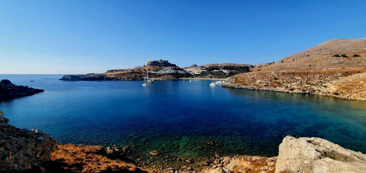 The Olive Tree Villa Lindos Dış mekan fotoğraf